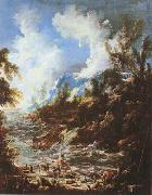 MAGNASCO, Alessandro Seascape with Fishermen and Bathers (mk08) France oil painting artist